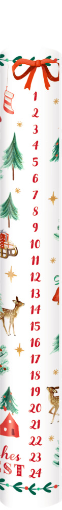 Advent, Advent, ein Lichtlein brennt, Adventskalender-Kerze