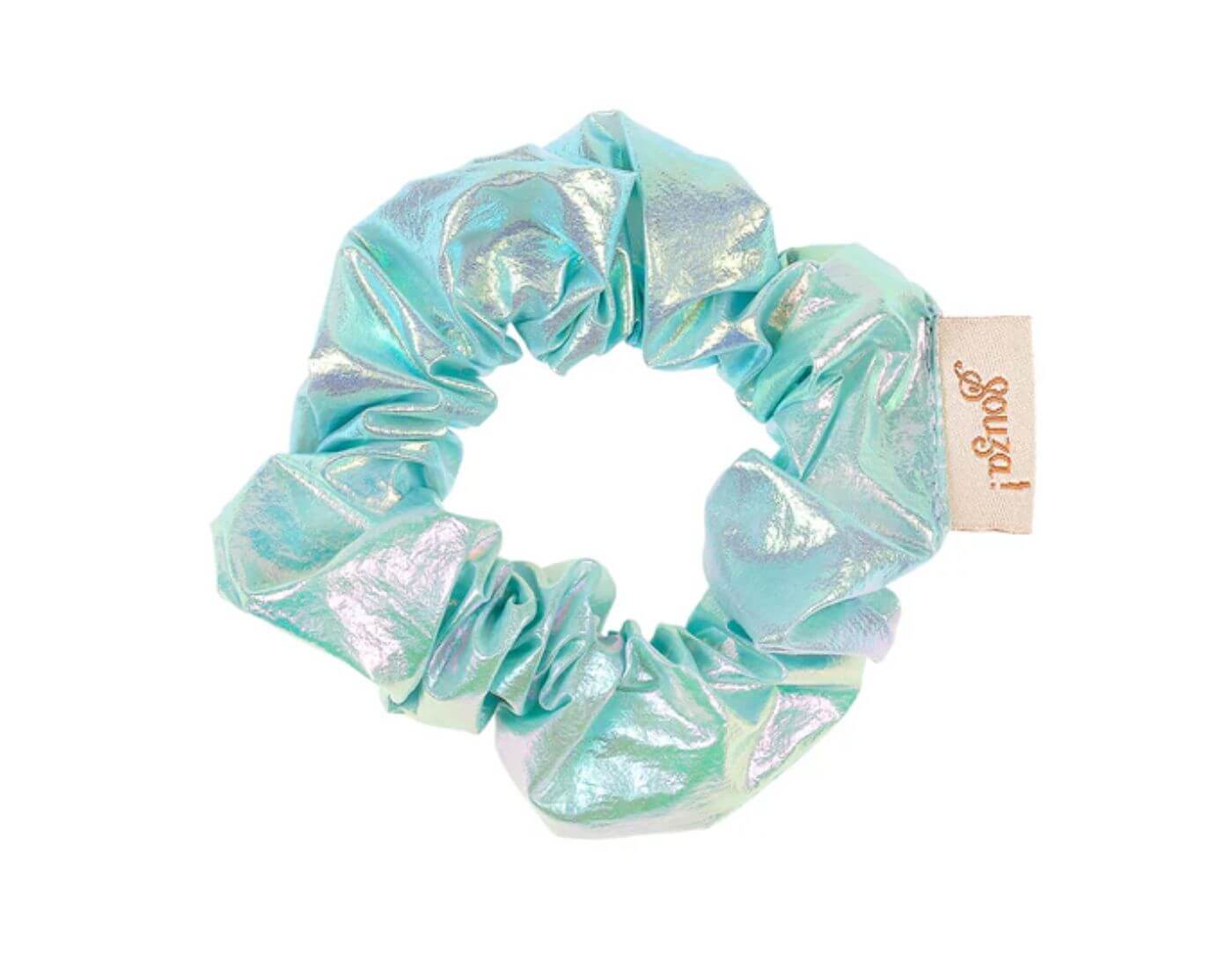 souza-scrunchie-blau-1 Scrunchie Elea - blau, metallic