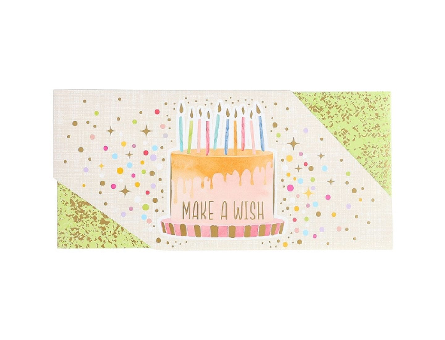 Geschenkumschlag Torte/Make a wish