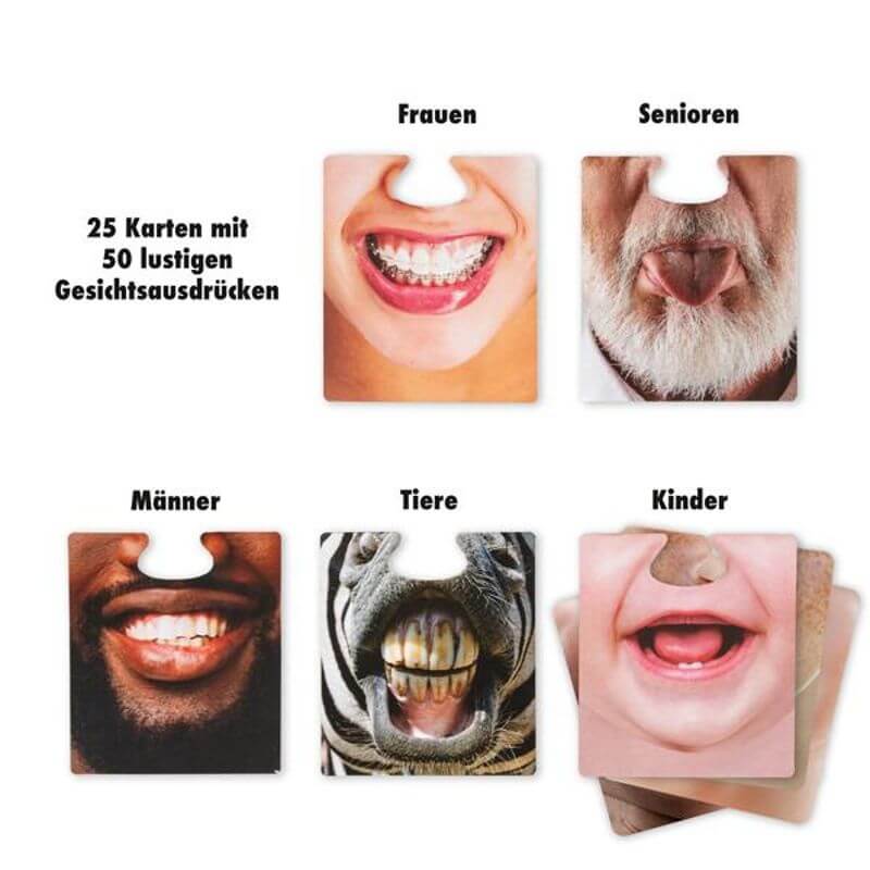 PARTY Fotobox "Funny Faces" Karten-Set