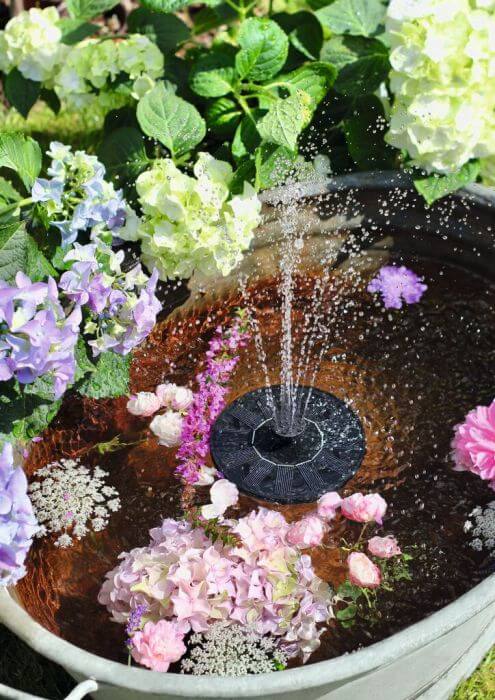 solarbrunnen-2-1 Blatt & Blüte Solar-Brunnen