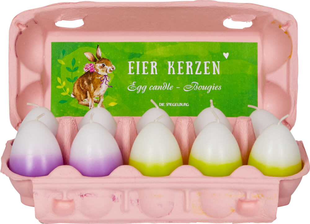 Eier-Kerze Frohe Ostern (einzeln)