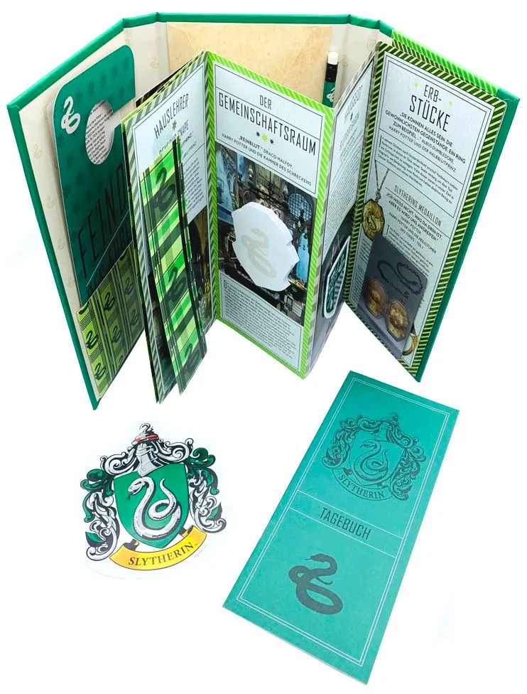 harry-potter-magie-slytherin-mit-wappen-sticker Aus den Filmen zu Harry Potter - Die Magie von Slytherin