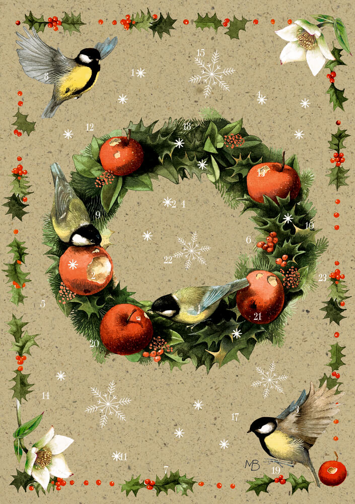 4050003952833_3 Zauber der Winternatur: A5-Graspapier-Adventskalender (Marjolein Bastin) (einzeln)