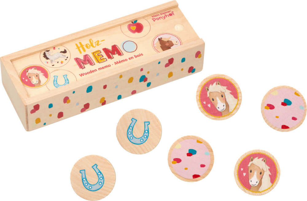 Holz-Memo - Mein kleiner Ponyhof - Memory