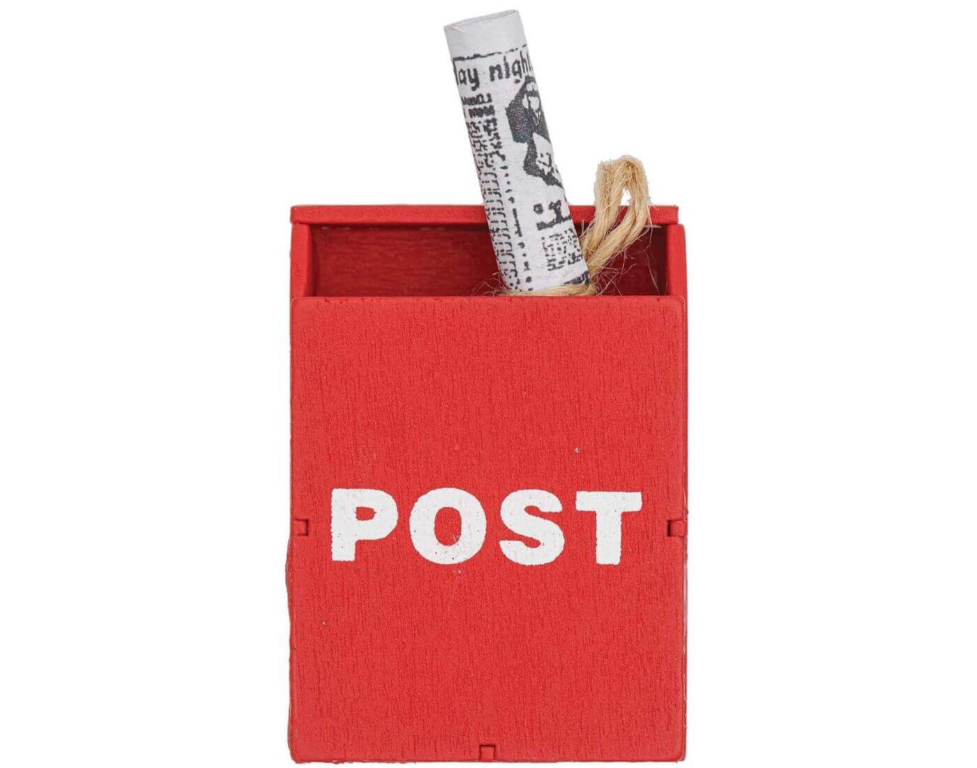 Miniatur Briefkasten mit Zeitung FSC 100% Miniatur Briefkasten mit Zeitung FSC 100%