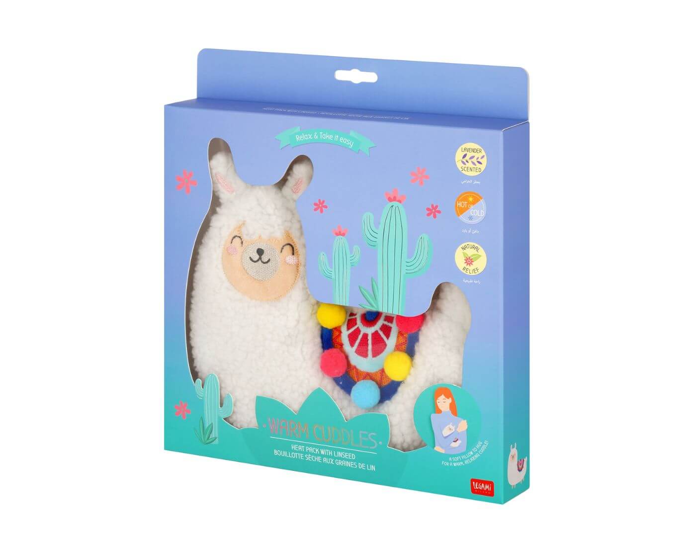 Thermokissen mit Leinsamen - Warm Cuddles - Lama