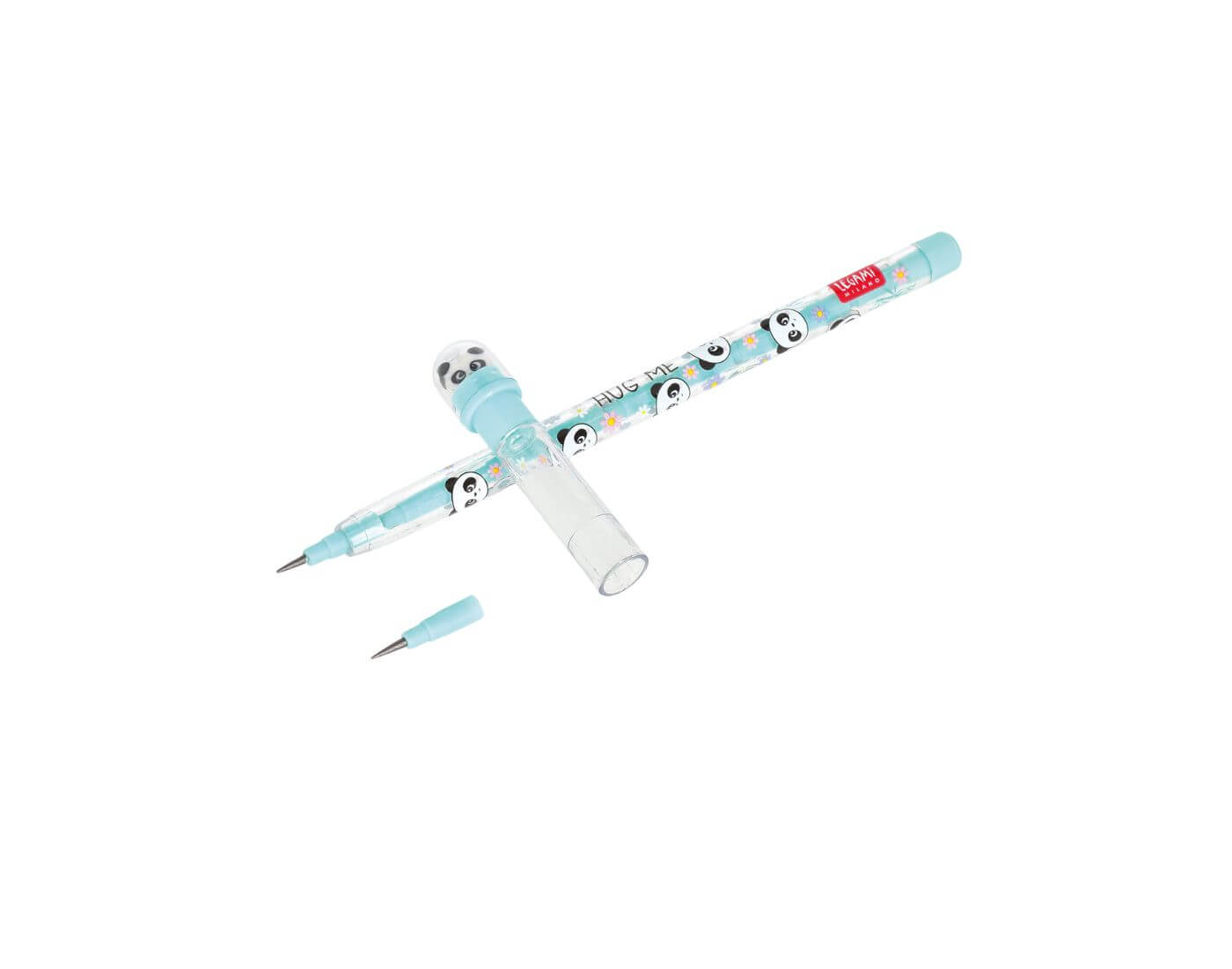 Stapelbarer Bleistift mit Radiergummi - Take a Tip Panda