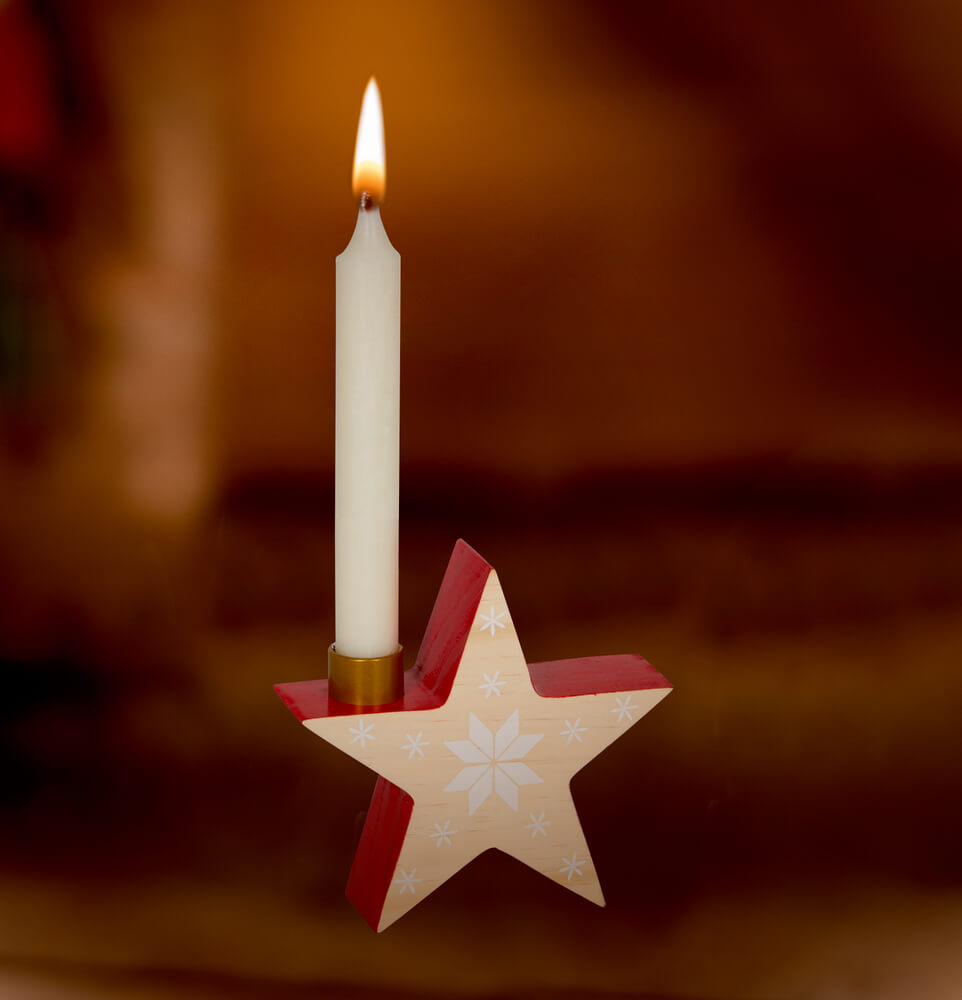 4029753189172_1-1 Sternförmiger Kerzenständer aus Holz für Stabkerzen - Lichterhelle Weihnachten