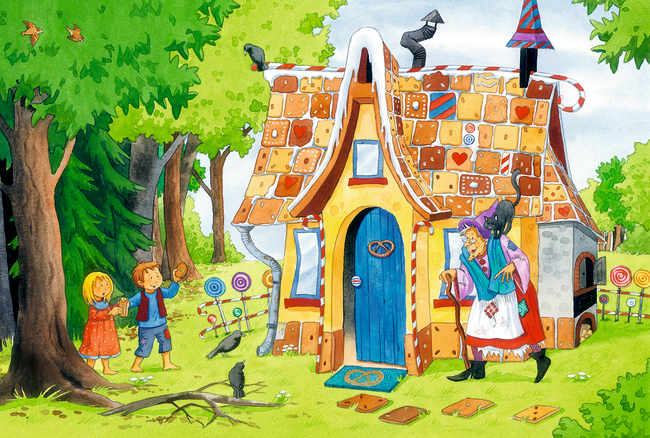 4029753114228_1 Boxpuzzle Hänsel und Gretel (48 Teile)