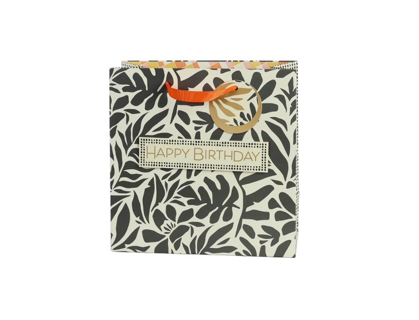 Geschenktüte Grafik-Blüte Happy Birthday