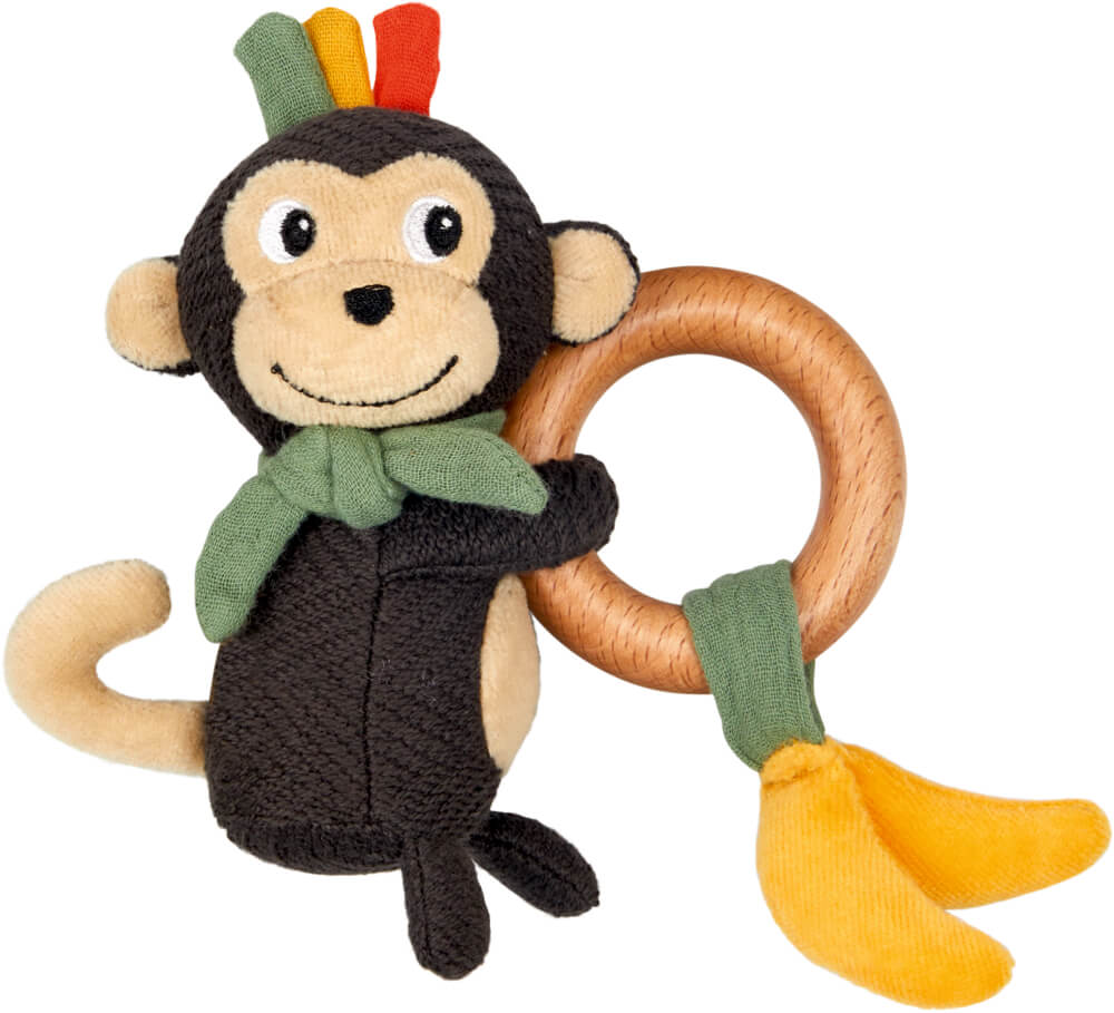 Holz-Ringrassel Affe - Little Wonder