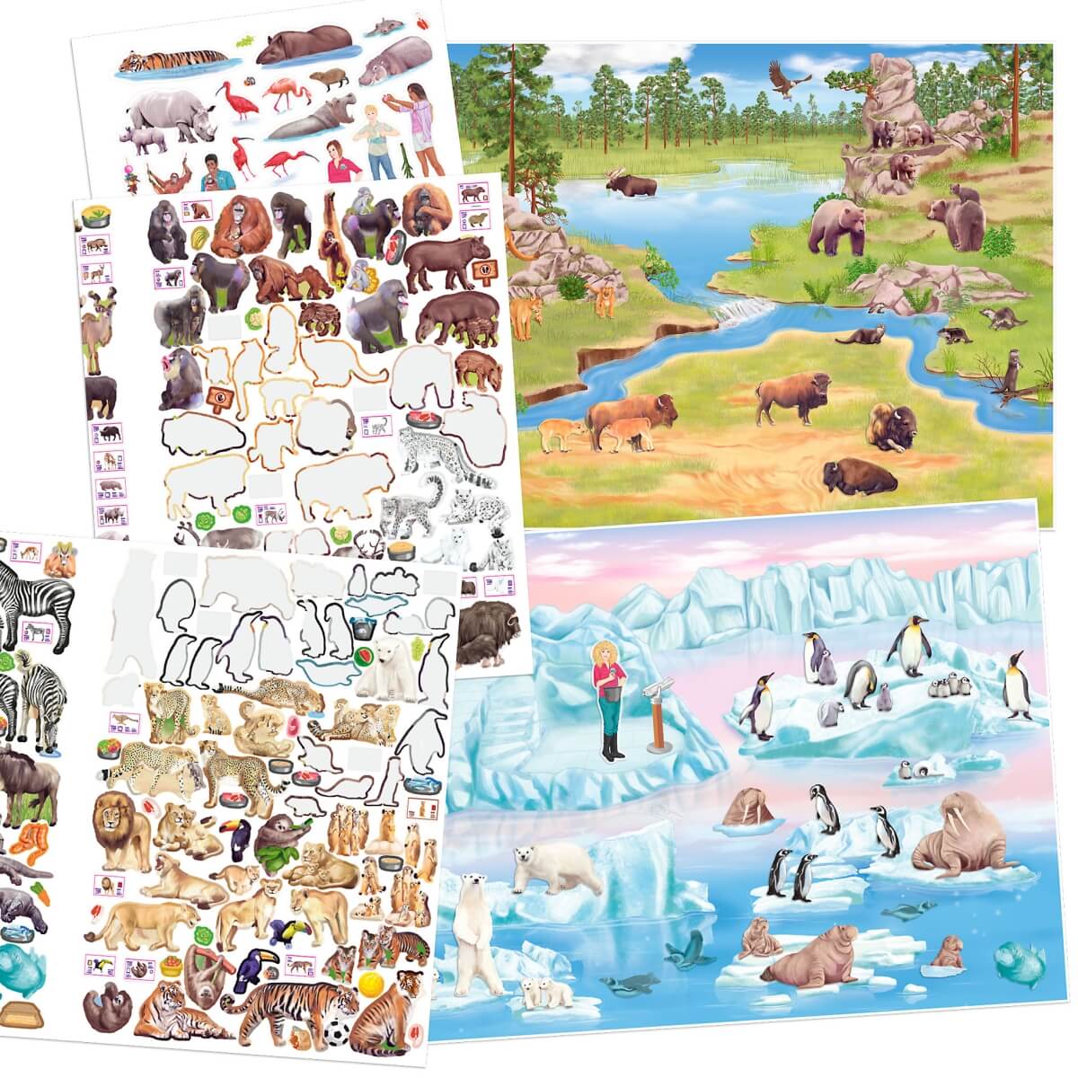 0012753_0012753_12753_4_image_zoom-1 Create your ZOO, Malbuch mit Stickern
