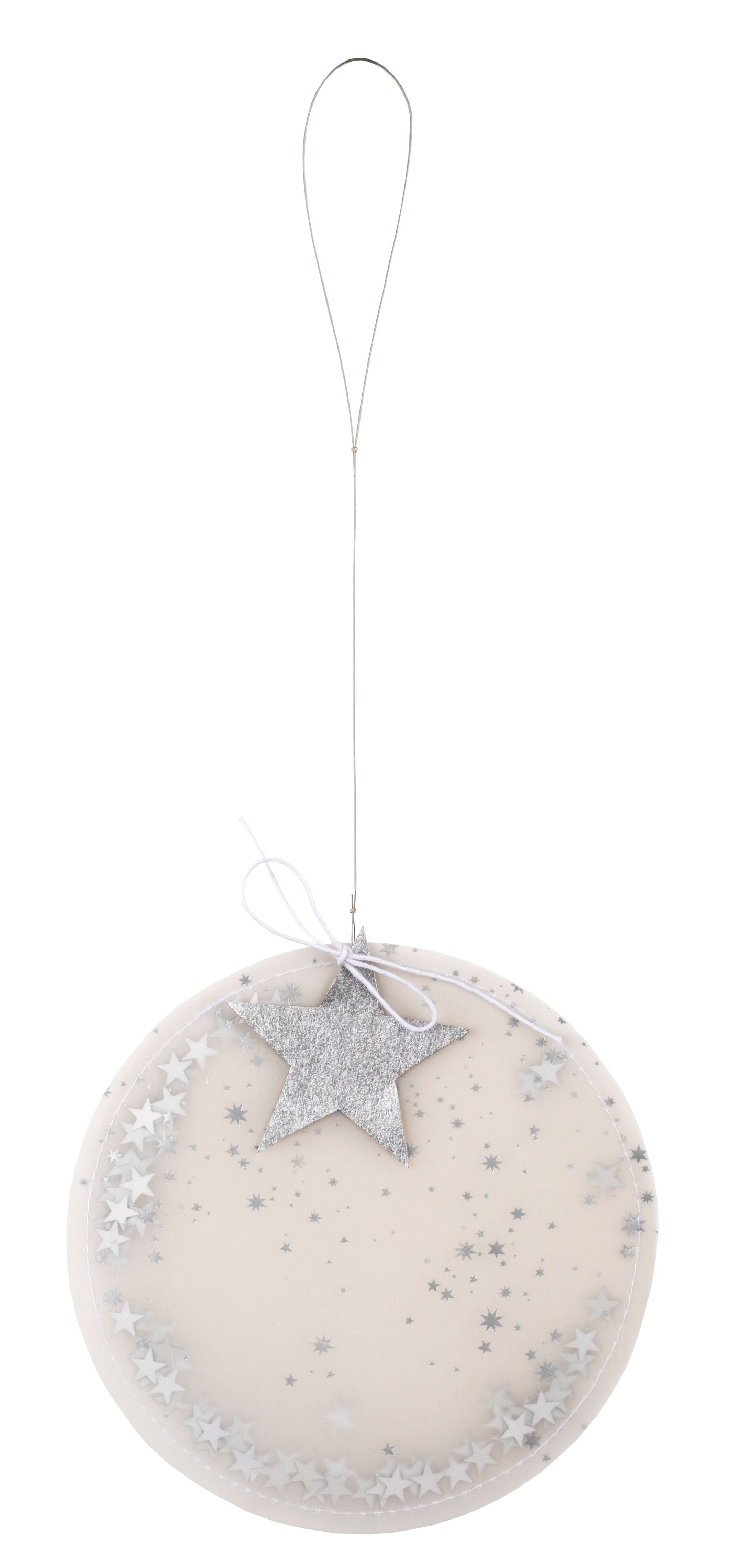 Kreisornament Silber Set aus 2