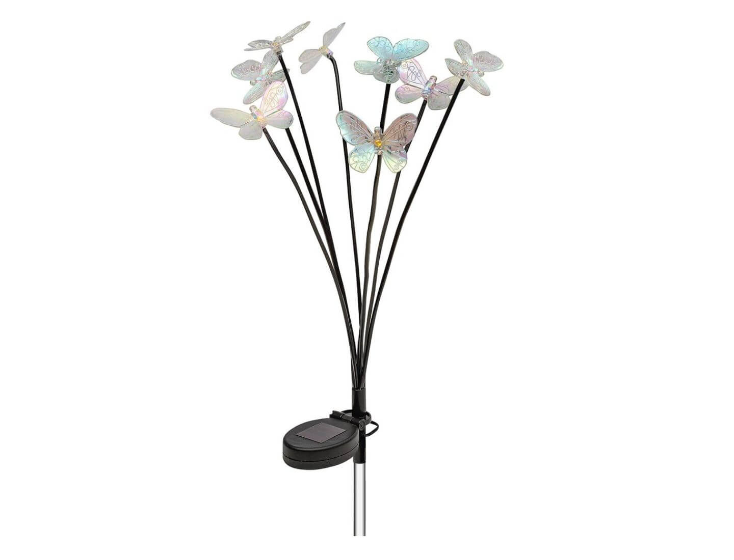 Blatt & Blüte Solar-Stecker Schmetterling