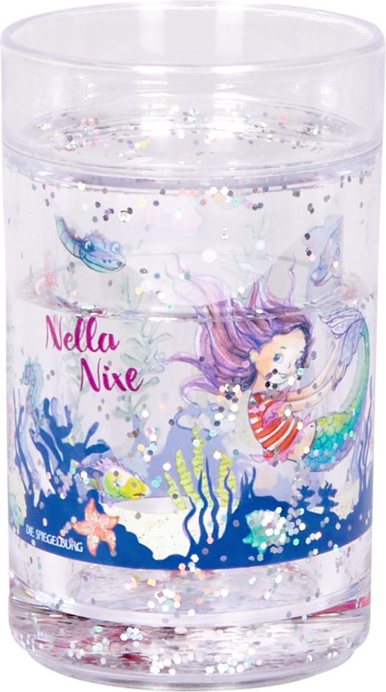 4029753174338 Glitzerbecher mit Schwimmelementen - Nella Nixe