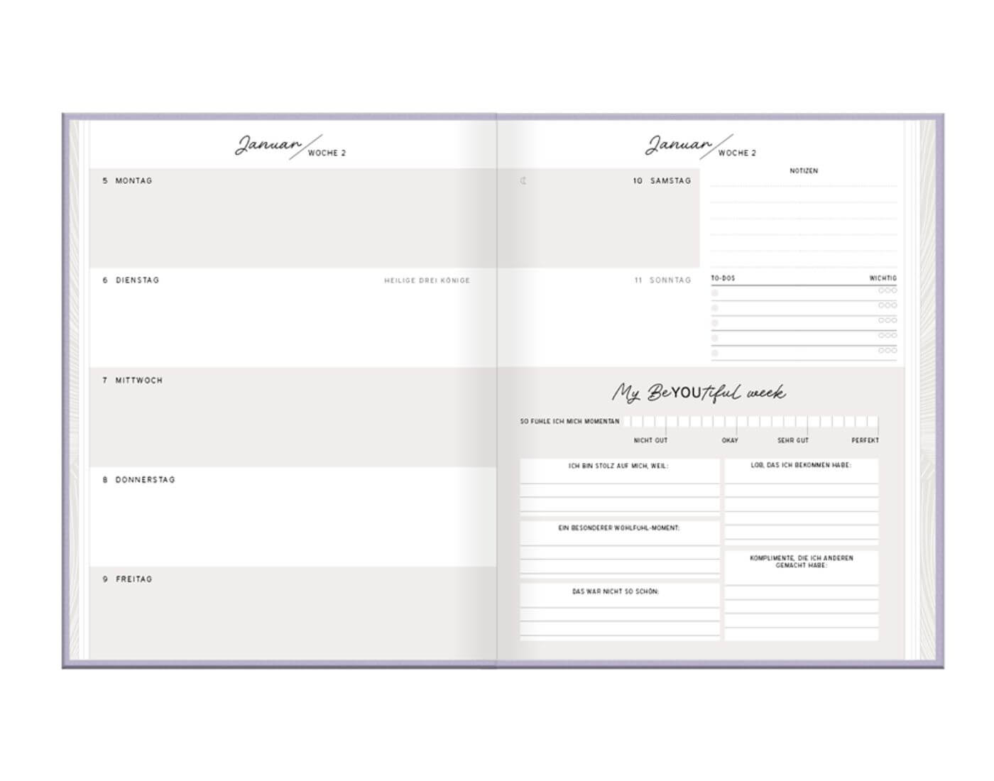 Terminplaner Lady 2026 Be you tiful