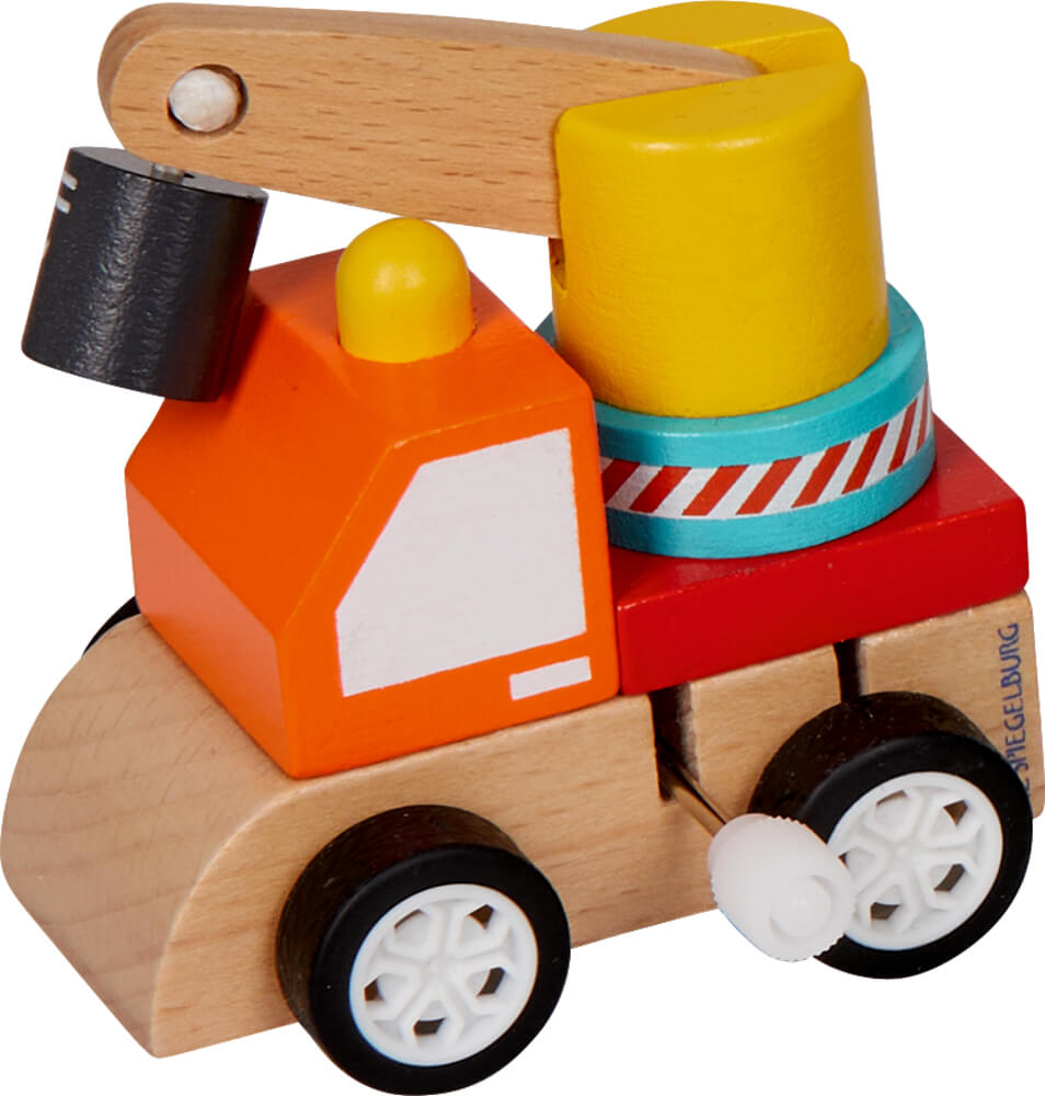 Baustellenfahrzeug zum Aufziehen - Bunte Geschenke (einzeln)