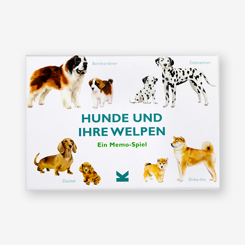 Hunde und ihre Welpen Ein Memo-Spiel