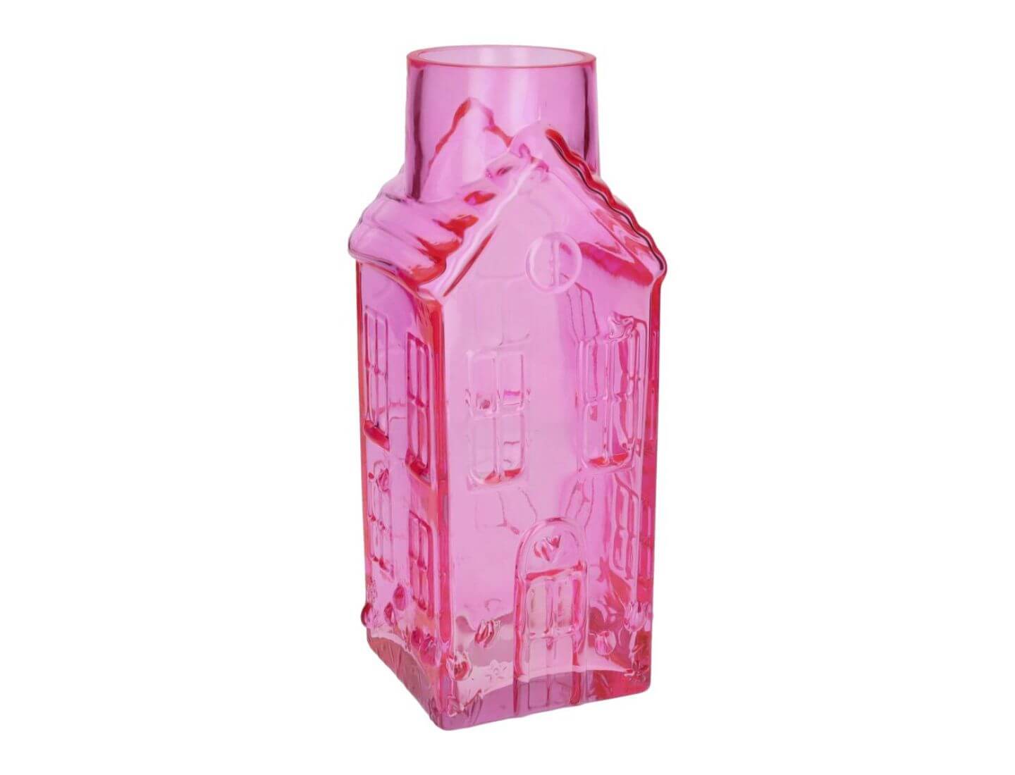 JACQUARD Vase Haus (30cm) - Hot Pink