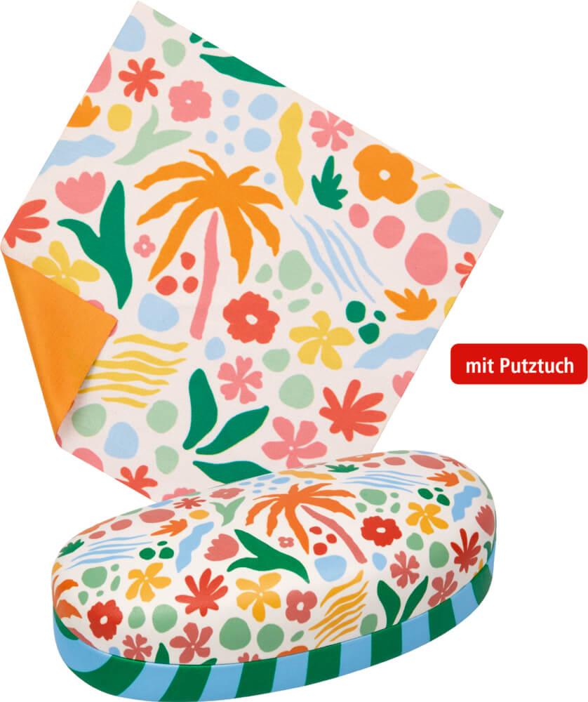Brillenetui mit Putztuch Beachtime - I love my Paradise