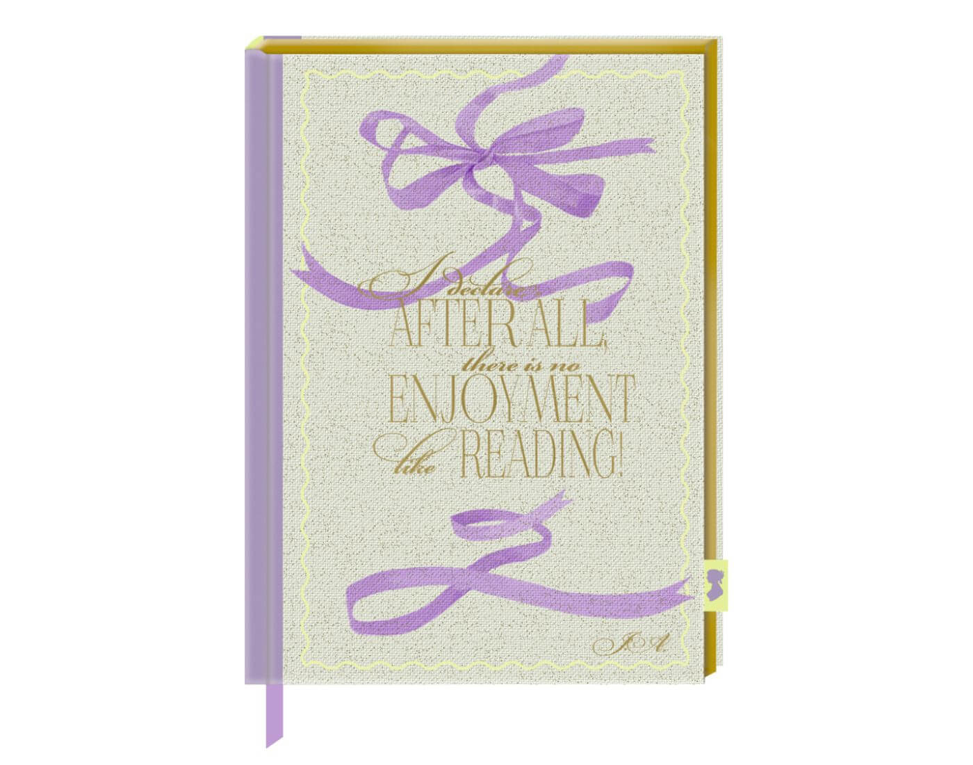 Notizbuch mit Glitzer-Stoffeinband Miss Jane - Jane Austen
