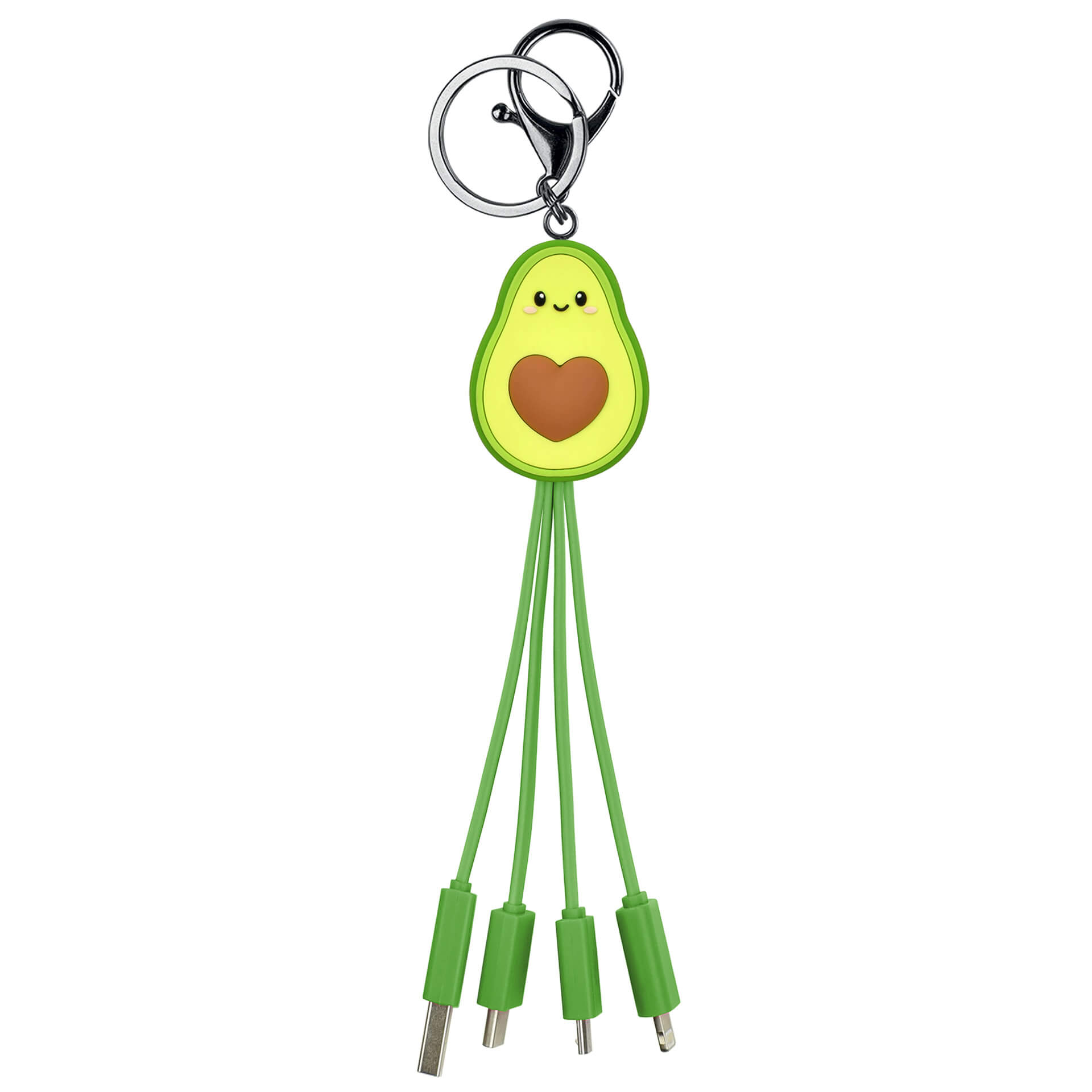 6-in-1 Ladekabel Anhänger - Link up Avocado