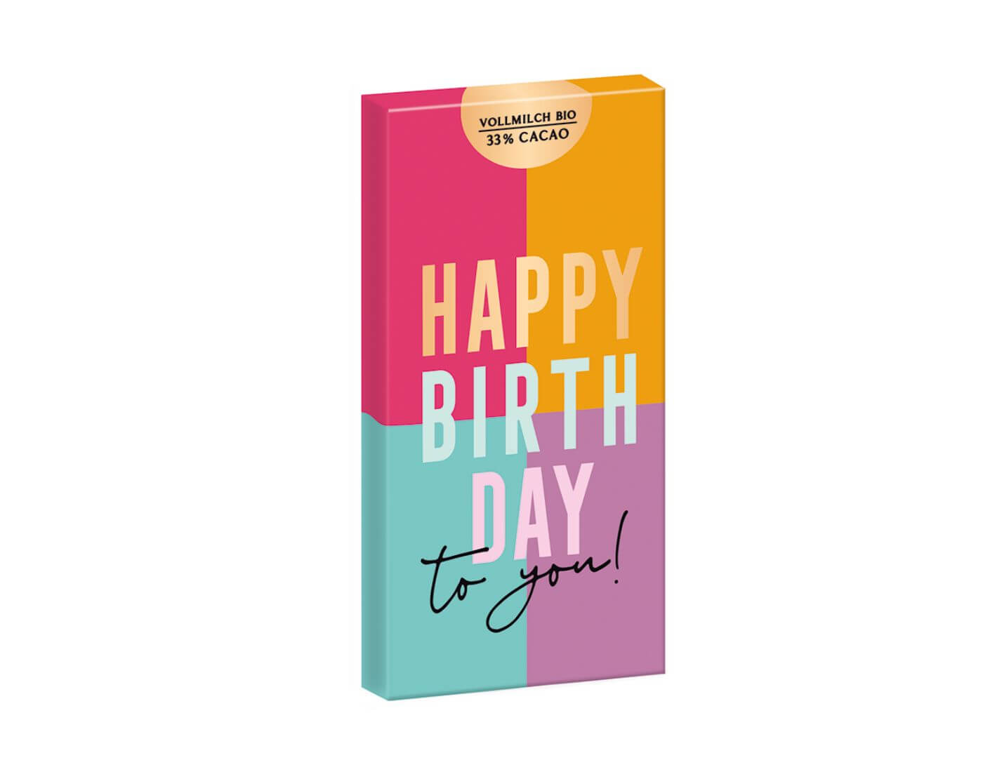 Bio-Schokolade - 80g Happy Birthday to you!