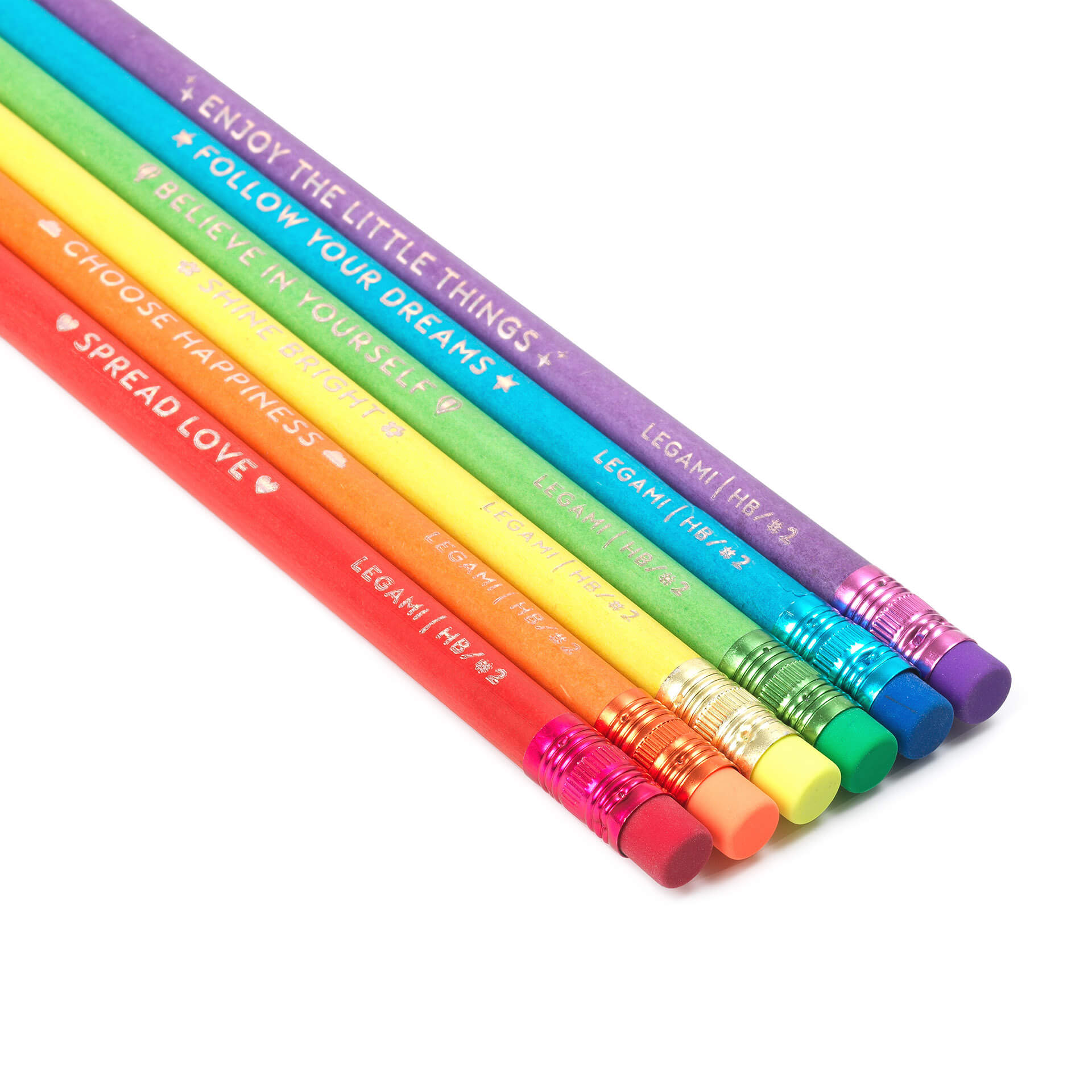 Bleistift-Set Regenbogen (6 Stifte)