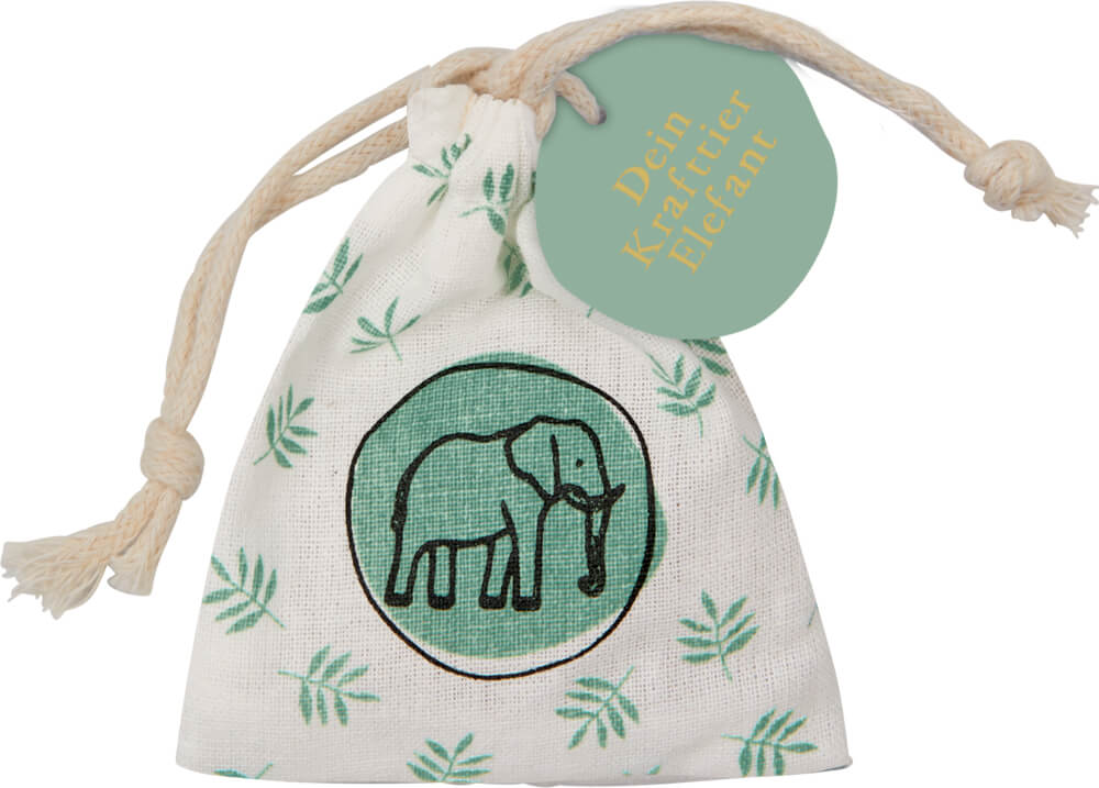 Handschmeichler Krafttiere - Elefant & Libelle, sort.