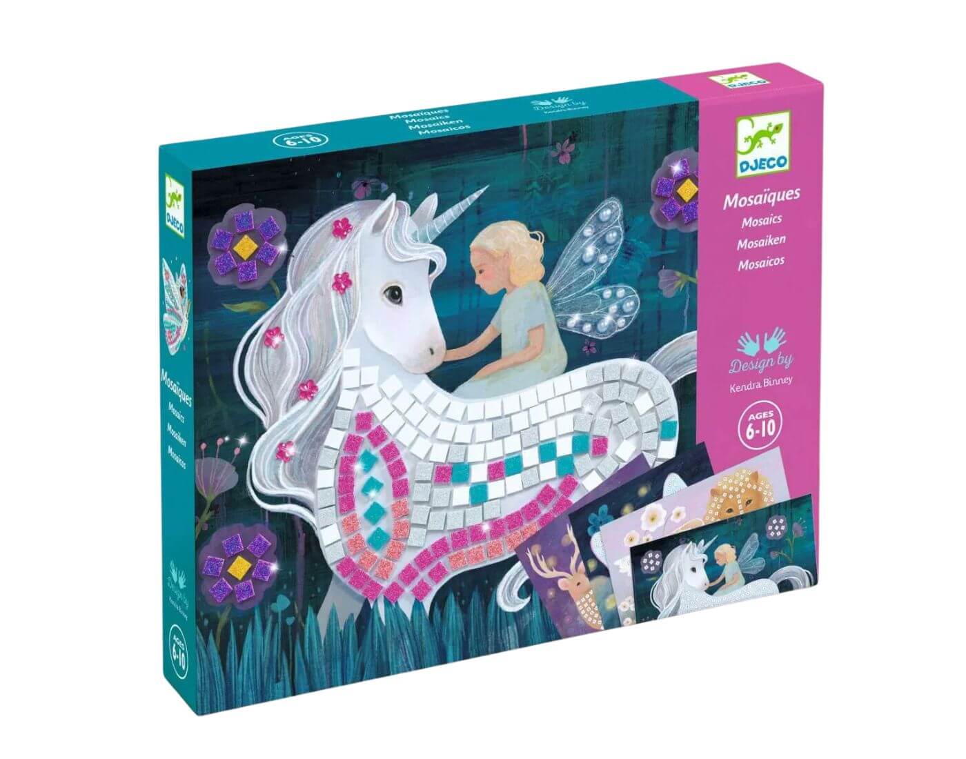 djeco-mosaik-einhorn-2 Mosaik Glitzer: Die verzauberte Welt