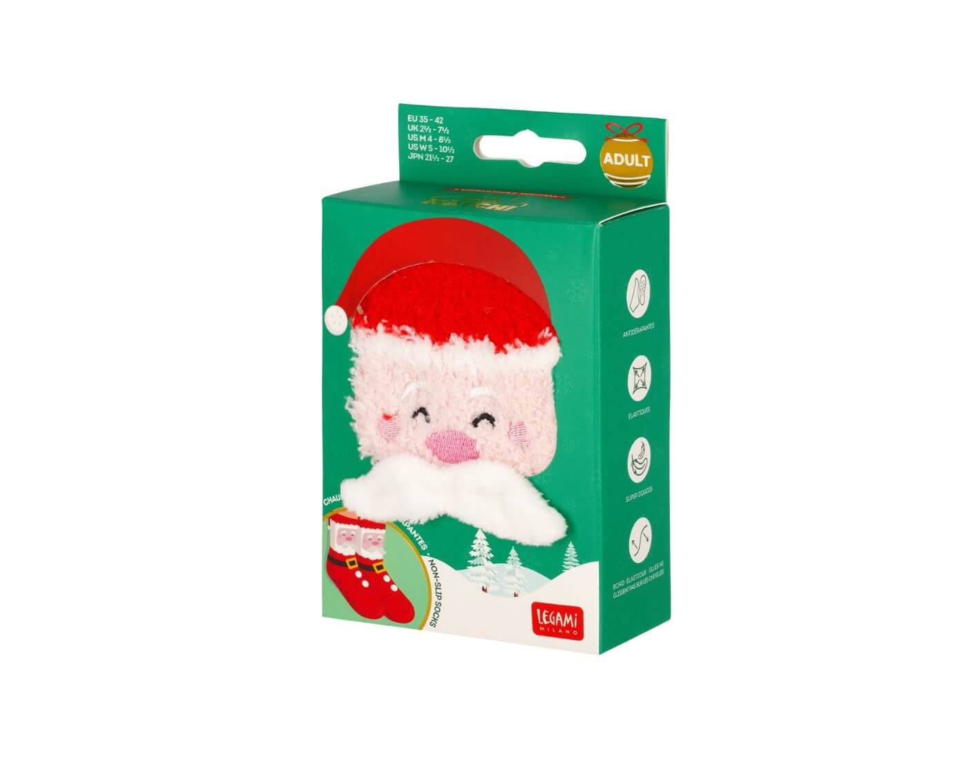 legami-antirutsch-santa-2-1 Rutschfeste Socken - Santa Claus - Größe 35-42