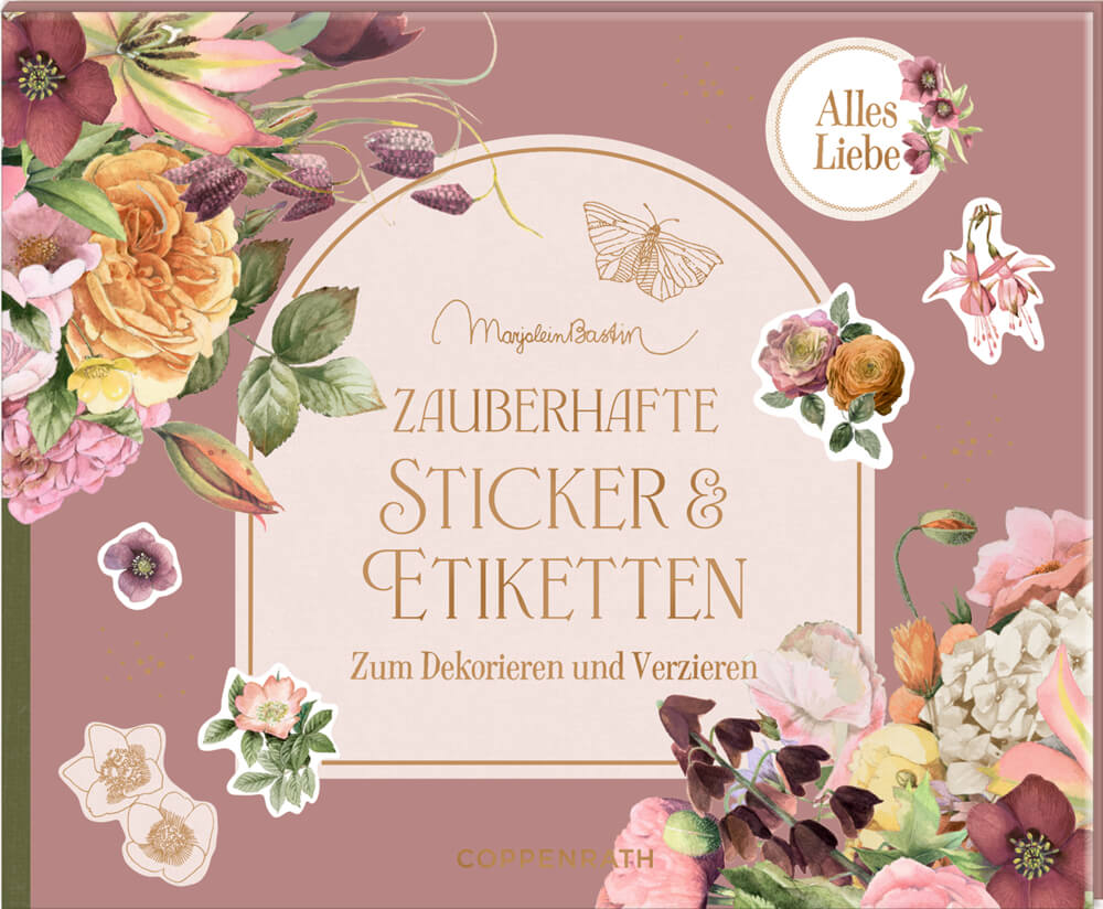 Stickerbuch: Zauberh. Sticker & Etiketten - Blütenzauber (Bastin)
