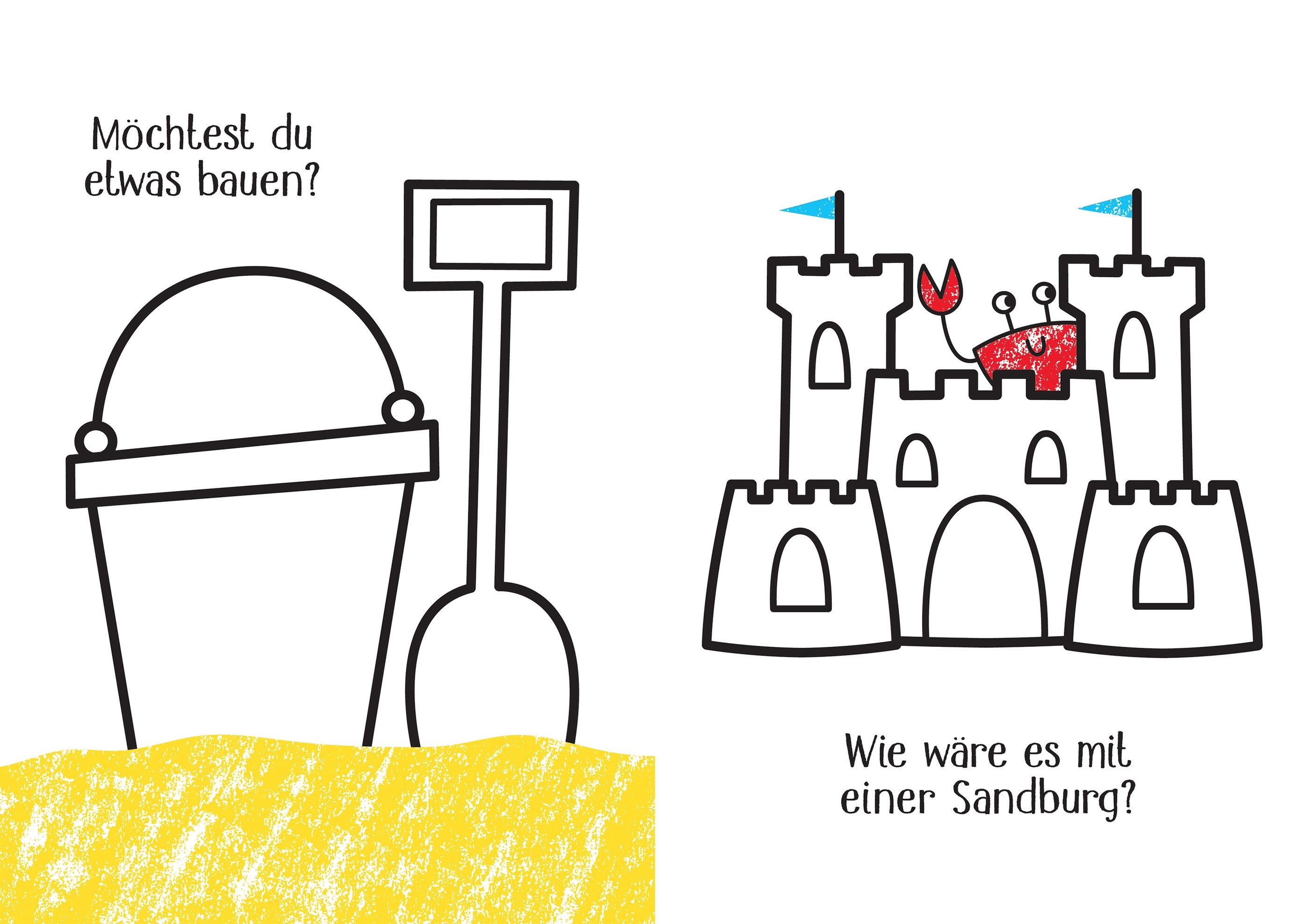 Kleine Kreativ-Werkstatt - Ganz einfach ausmalen: Am Strand