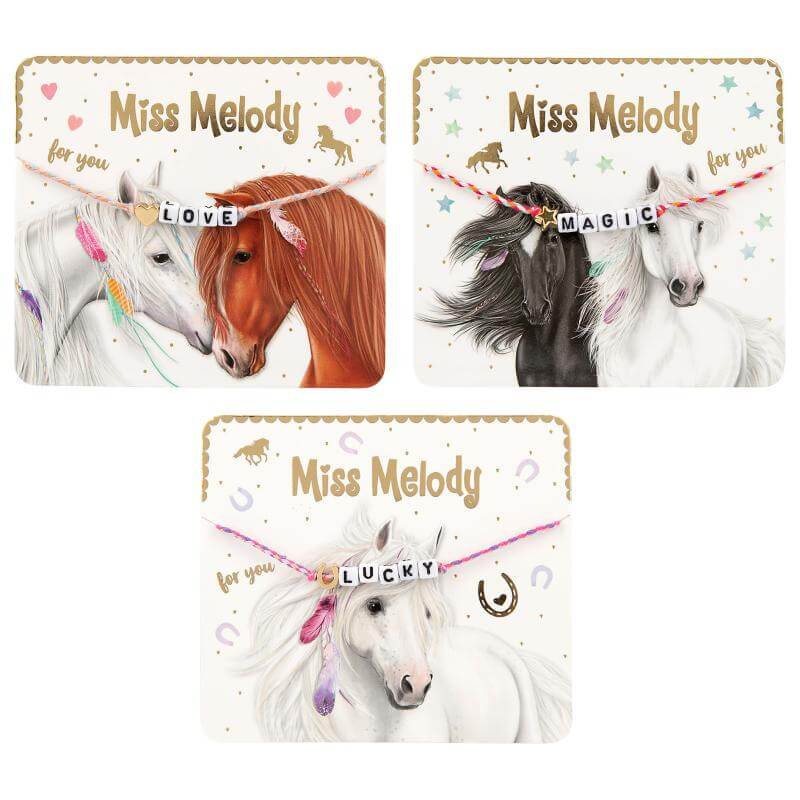 Miss Melody Armband Textil mit Statement