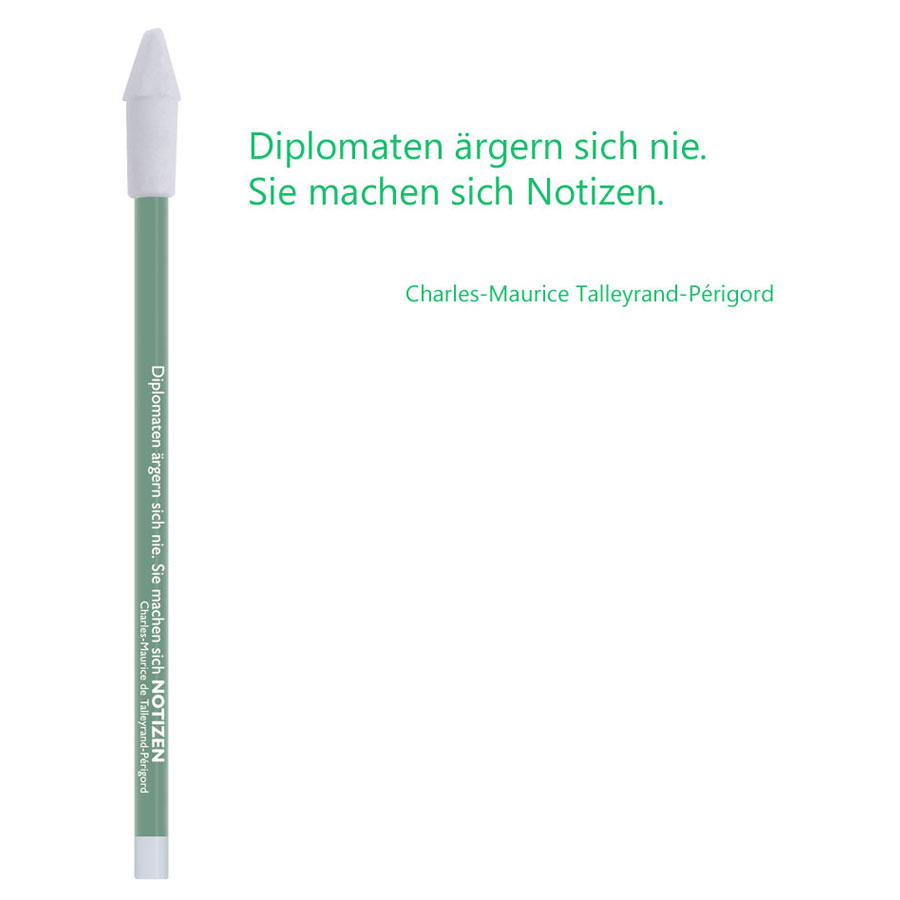 Bleistift grün Notizen