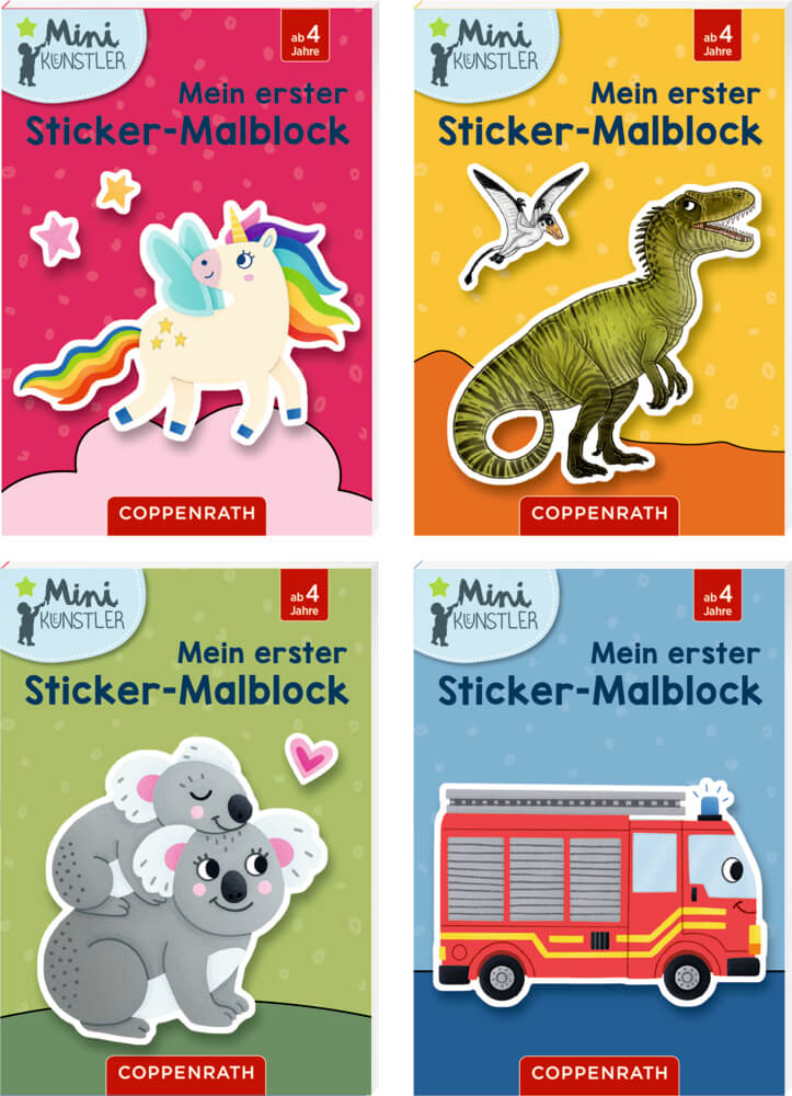 Meine 1.Stickerbilder - Mini-Künstler (einzeln)