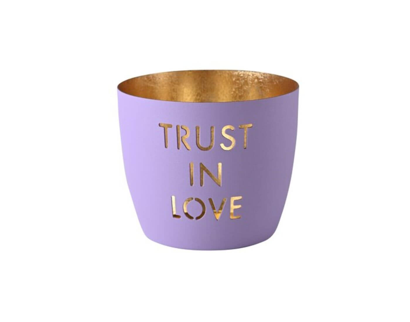 giftcompany-madras-love-1 Madras, Windlicht, M, Motiv: Trust in love, lila/gold