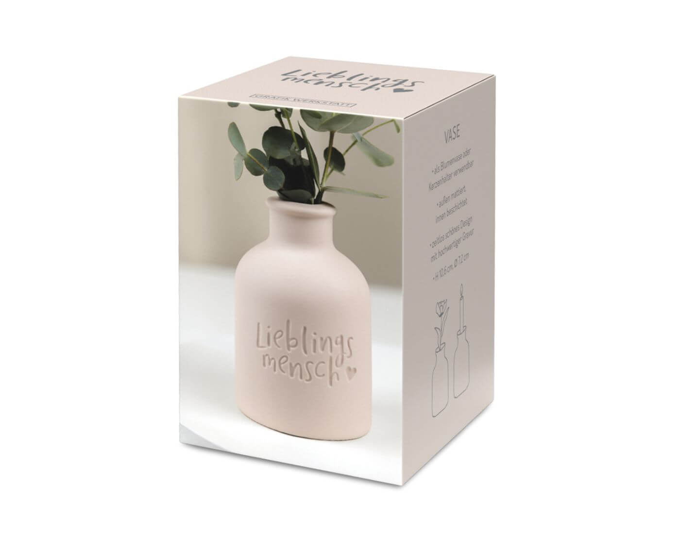 Vase - Lieblingsmensch