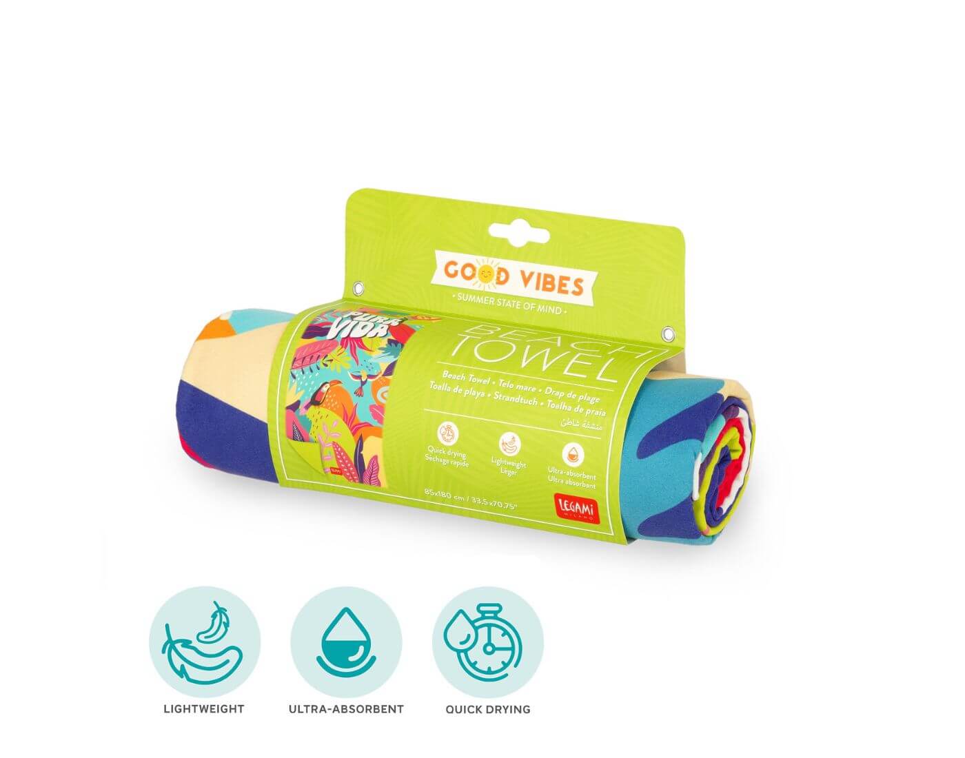 Strandtuch - Good Vibes - Pura Vida Strandtuch - Good Vibes - Pura Vida