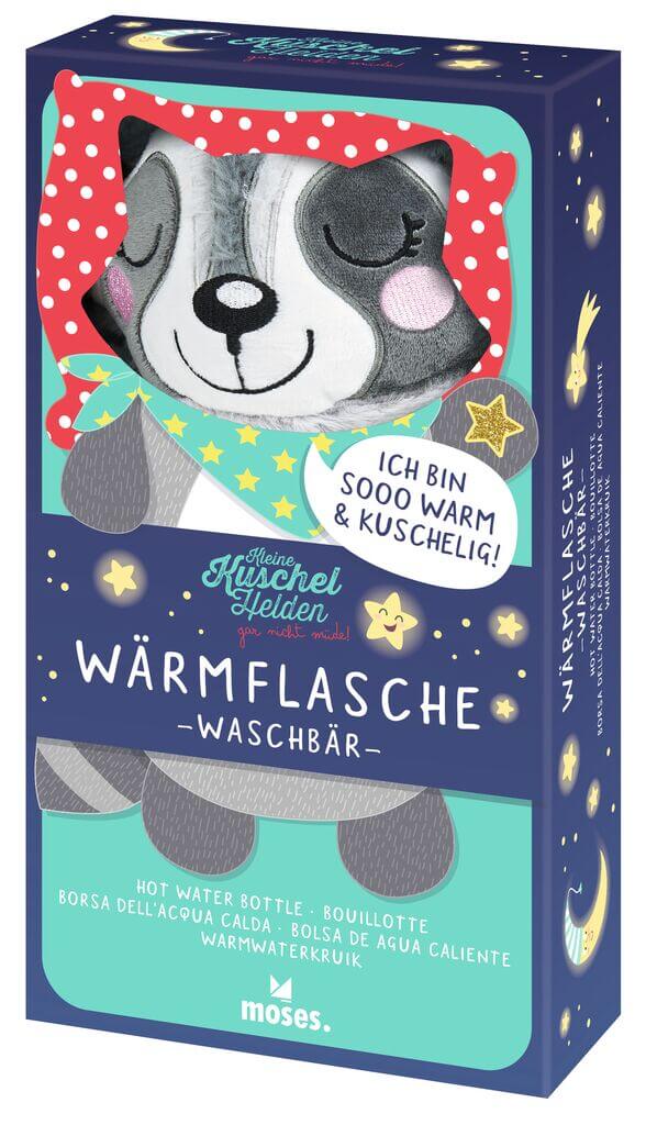 Kleine Kuschelhelden Wärmflasche Waschbär
