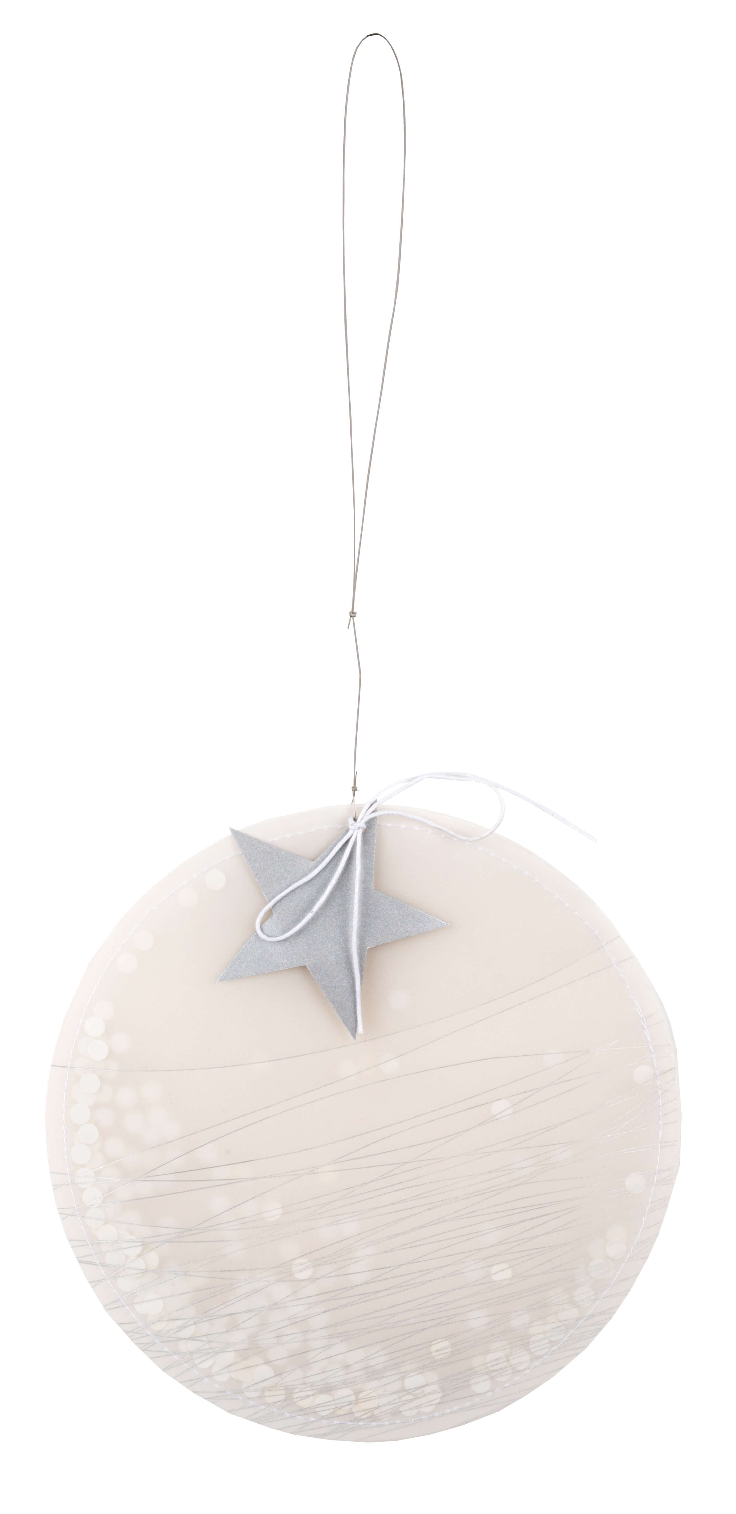 Kreisornament Silber Set aus 2