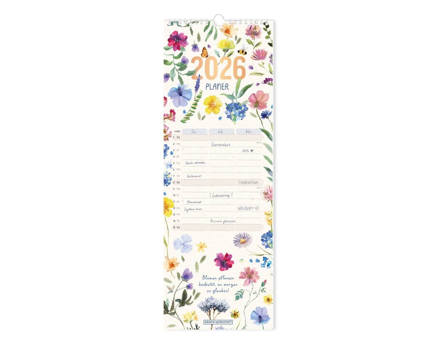 Paarplaner 2026 Floral Paarplaner 2026 Floral