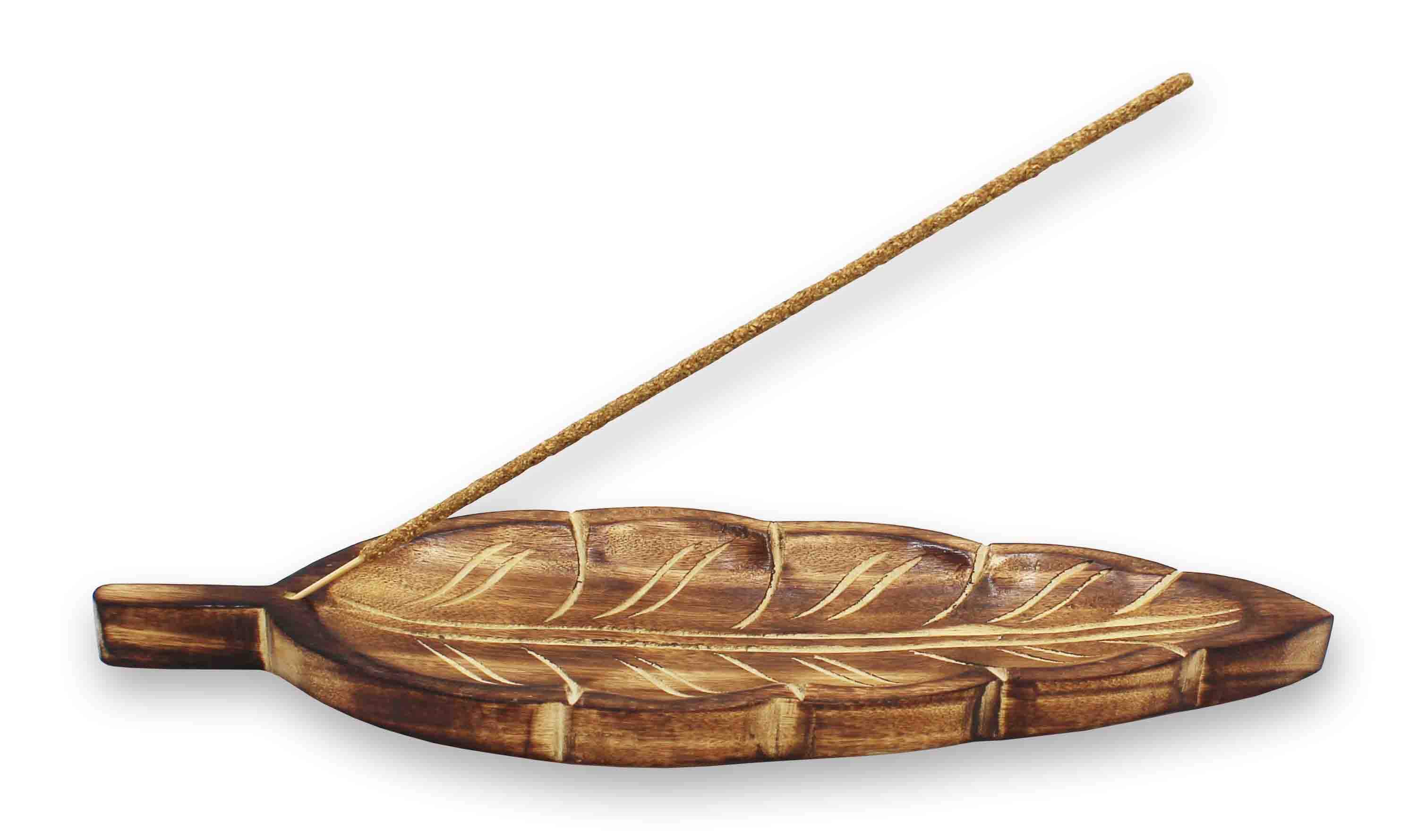 J434_2-2 Räucherstäbchenhalter Blatt (einzeln)