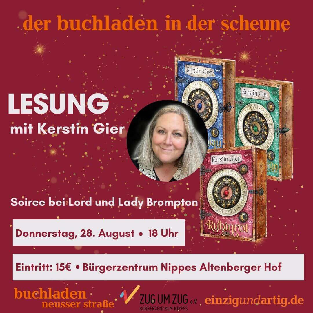 Eintritt Lesung mit Kerstin Gier: Tante Maddy und die Edelsteintrilogie