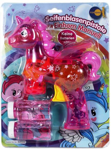 Seifenblasenpistole Einhorn - PINK