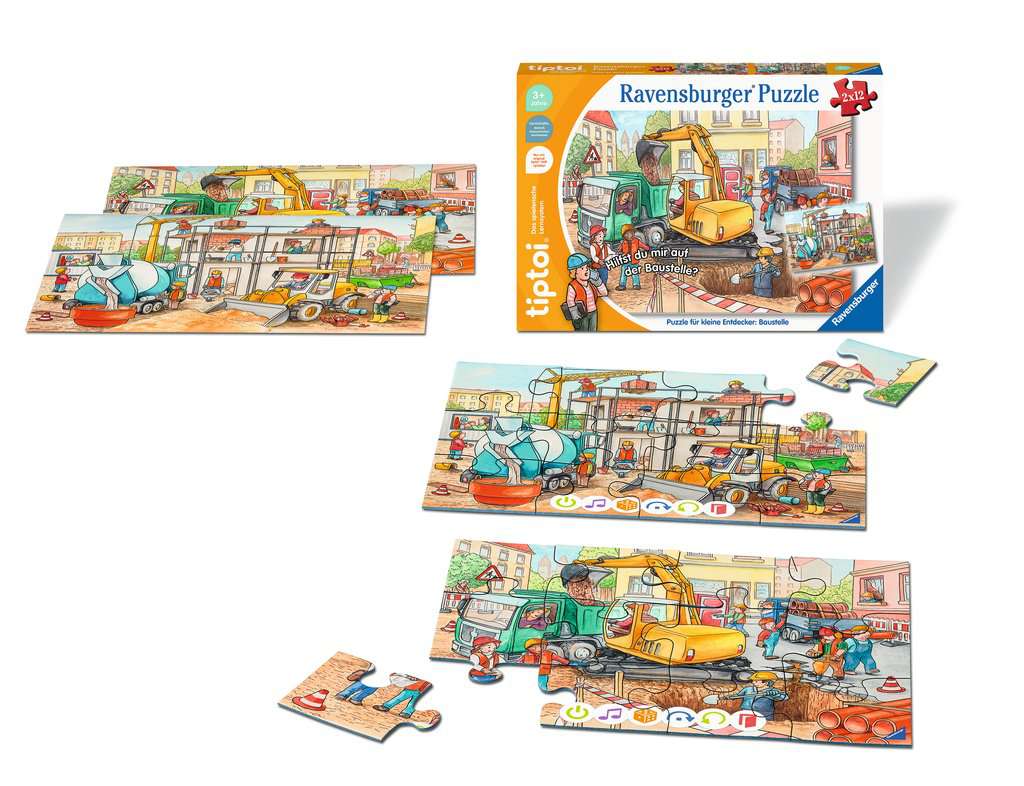 tiptoi® Puzzle für kleine Entdecker: Baustelle