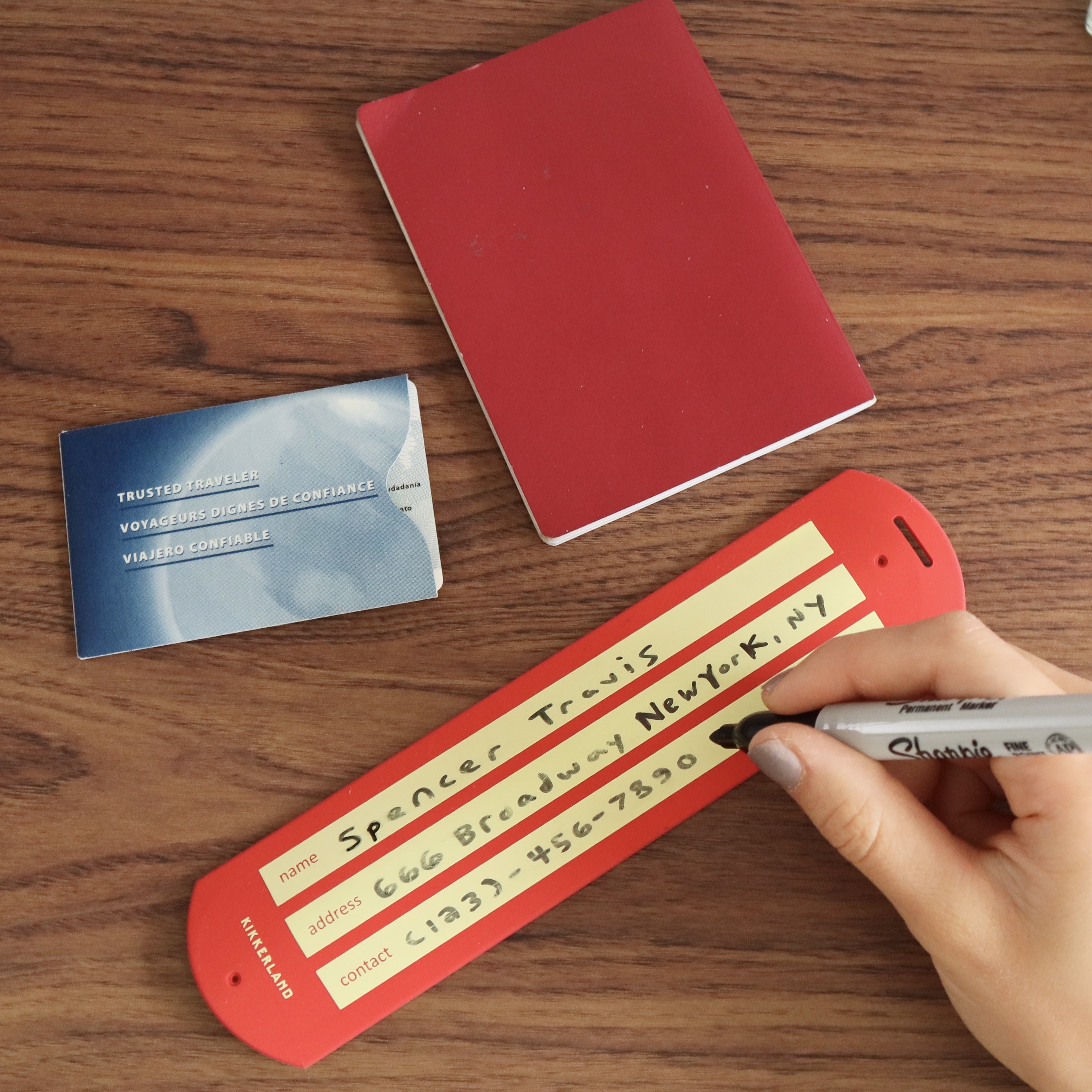 TT63-RD_Action1 Gepäckanhänger Slap rot