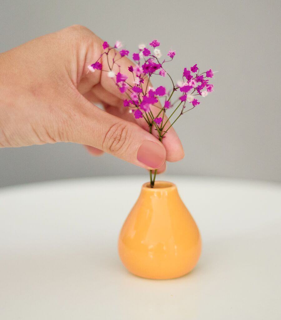 Mini-Vase Blümchengrüße (einzeln)
