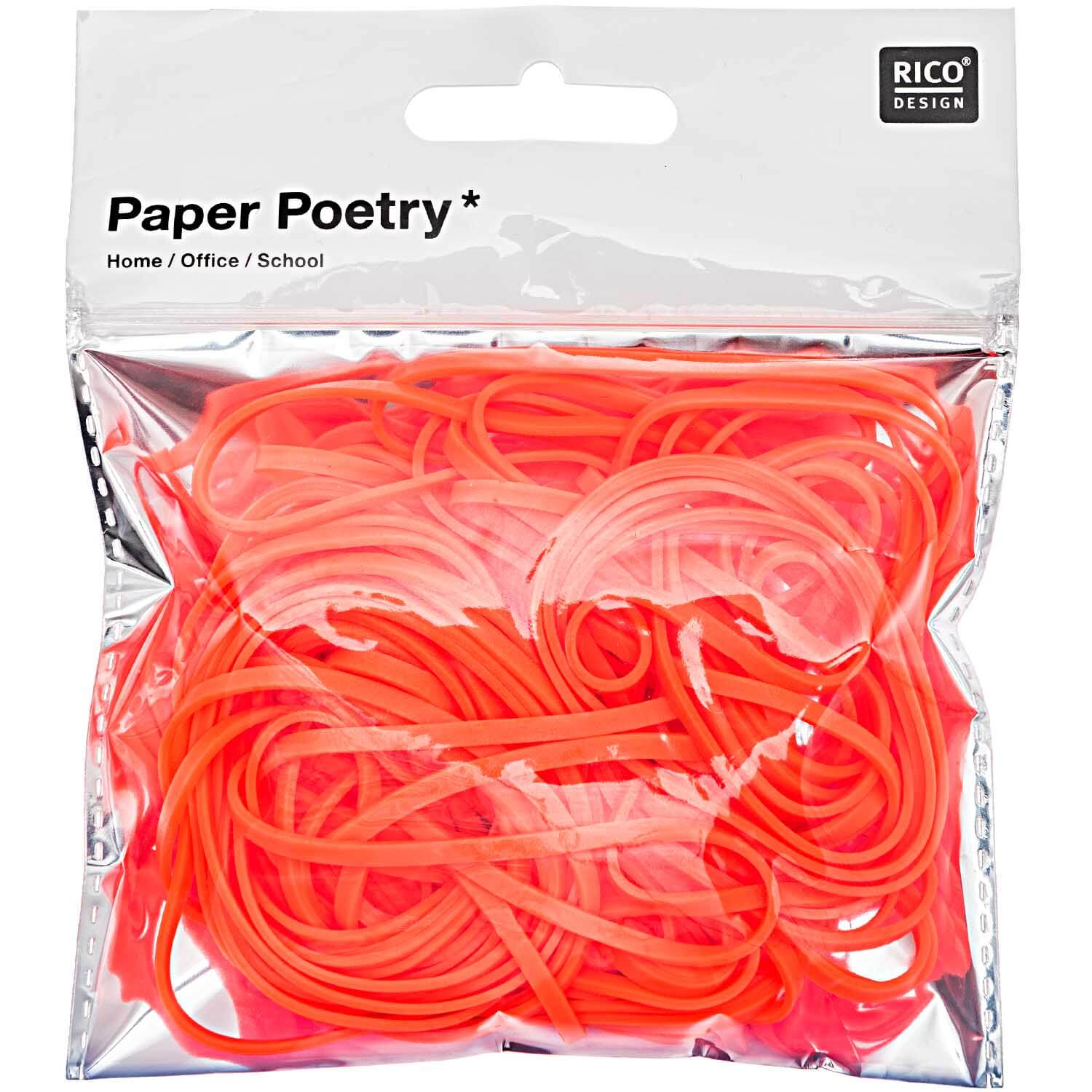 7004-45-71_2-1 Paper Poetry Gummibänder neonorange 45 g
